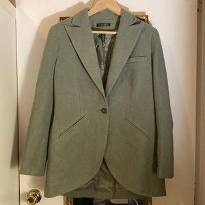 Green Wool Blazer